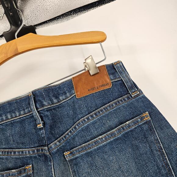 Rivet and Thread Jeans Blue Medium Wash Rigid Skinny High Rise Denim Size 29 - Picture 5 of 8